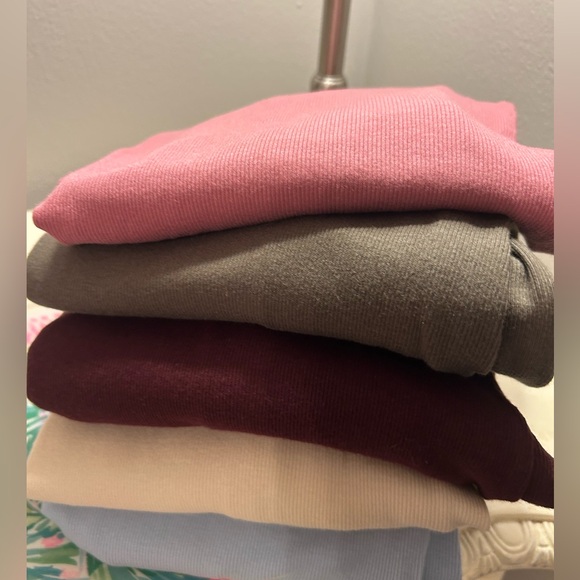 Women’s long sleeve ribbed T-shirt A New Day, lot of 5,  Size Medium - Picture 12 of 13